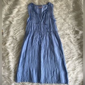 Calypso periwinkle crinkle satin dress